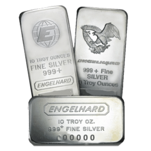 10 oz Engelhard Silver Bar - Secondary Market Random Design