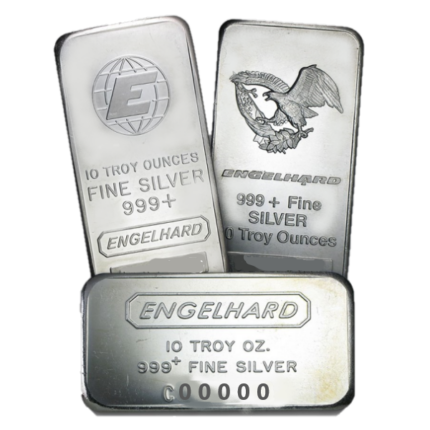 Silver 10 oz Engelhard Bar - Secondary Market | Random Design (our choice)