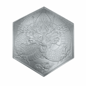 Elemetal - Year of the Dragon - Silver 10 oz Hexagon Bar