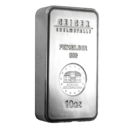 Geiger Edelmetalle - 10 oz Silver Bar - Security Line Series