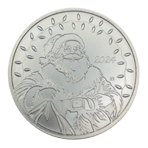 Elemetal - 2024 Christmas Santa 1 oz Silver Round