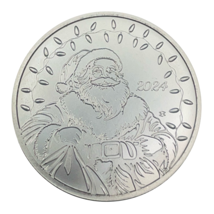Elemetal - 2024 Christmas Santa 1 oz Silver Round