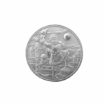 Western Santa 1 oz Silver Christmas Round