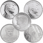 Silver 6 oz Presidential Rounds Stack