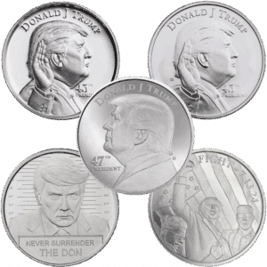 Silver 6 oz Presidential Rounds Stack