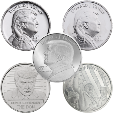 Silver 6 oz Presidential Rounds Stack