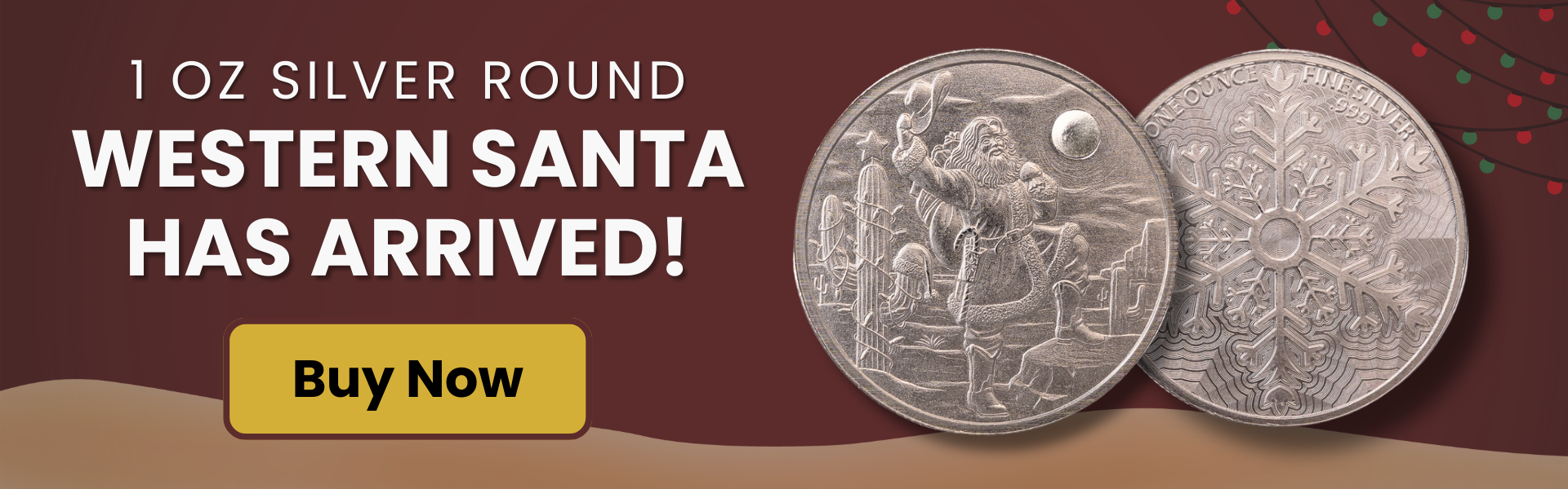 Western Santa Silver Desktop (1920 x 600)