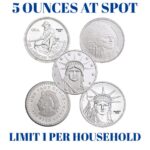 Bullion Express Starter Pack | Buy 5 Silver Rounds At Silver Spot Price